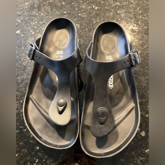 Birkenstock Eva  Black Unisex Sandals Sz 40 Lightweight - Picture 3 of 8